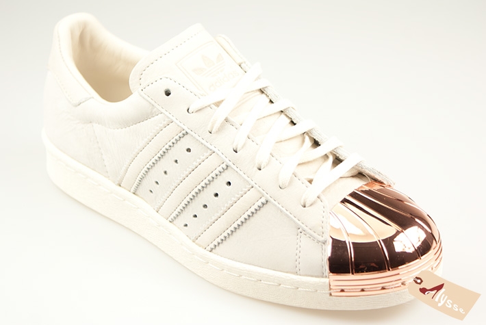 adidas superstar blanc et or