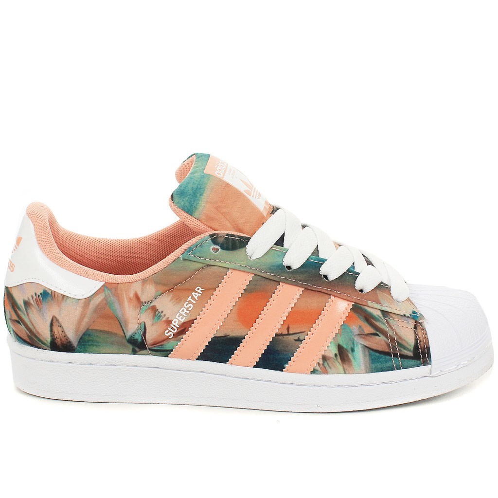 adidas superstar Orange femme