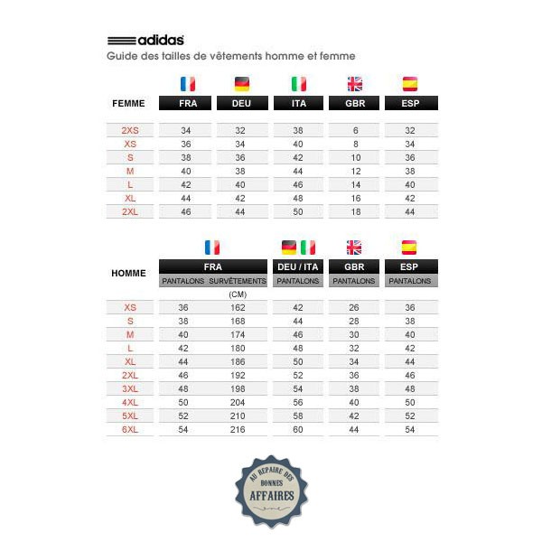 guide des tailles stan smith