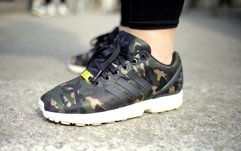 adidas originals zx flux camo junior