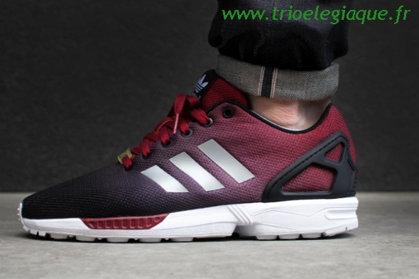 zx flux fade rouge