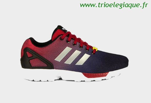 zx flux fade rouge