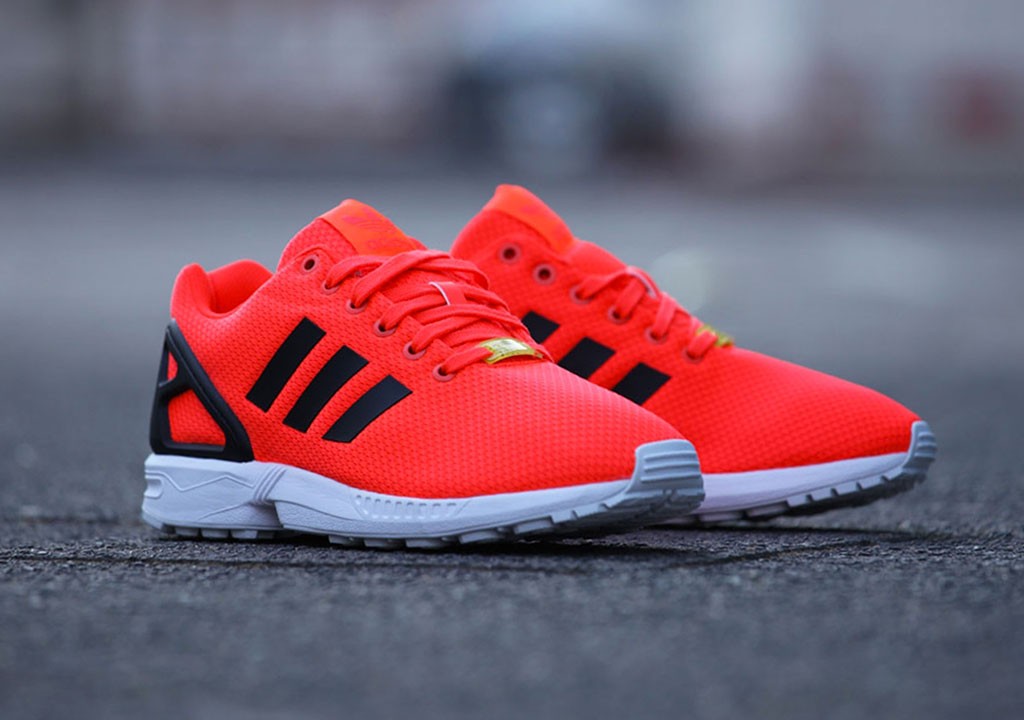 zx flux rouge femme