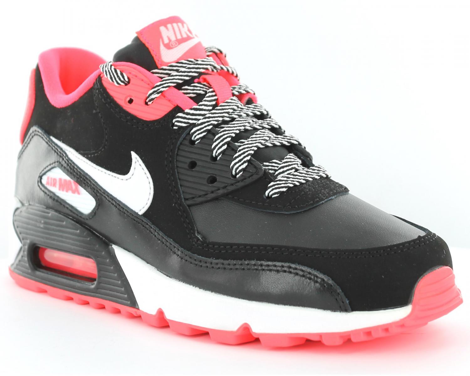 air max 90 noir blanc rose
