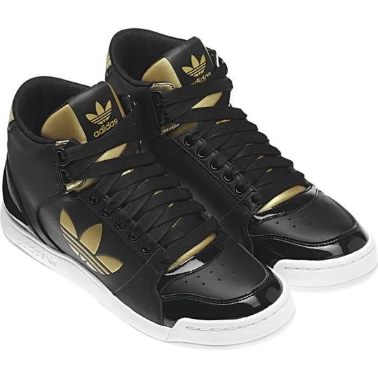 basket adidas superstar noir et or