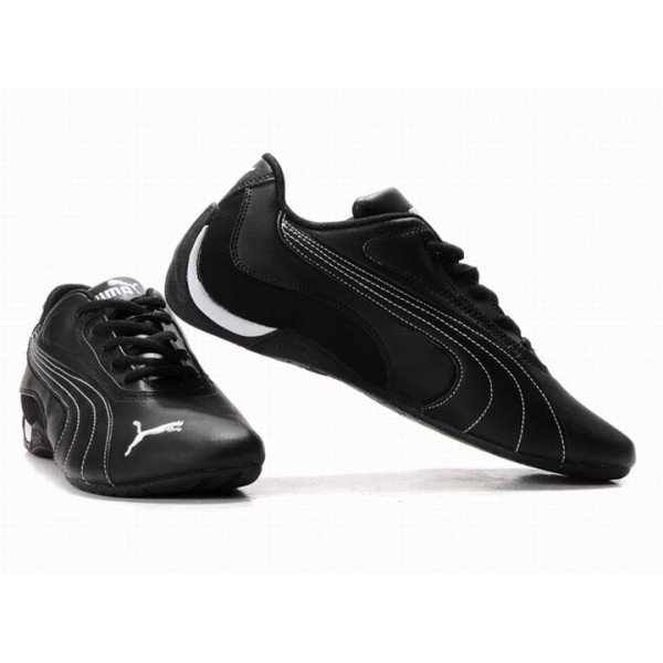 basket puma homme noir brillante