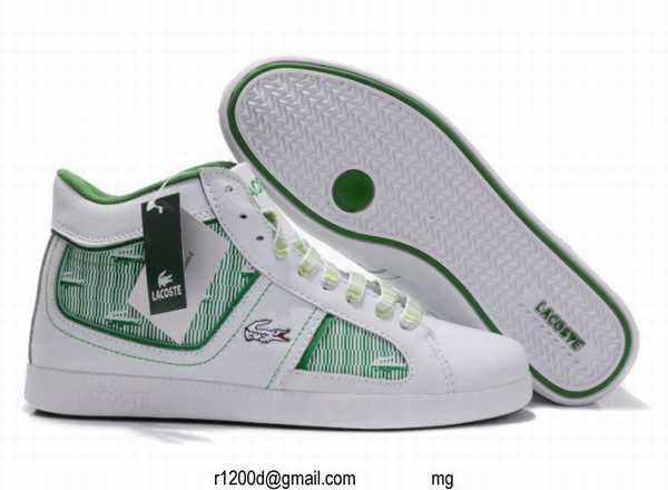 chaussure lacoste montant homme